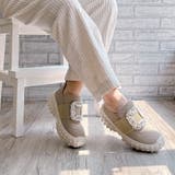 軽量ボリュームソールビジューバックルスニーカー | Noubel Voug Relax | 詳細画像17 