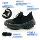 軽量ボリュームソールビジューバックルスニーカー | Noubel Voug Relax | 詳細画像28 