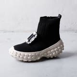 ブラック | ビジューニットブーツ | Noubel Voug Relax