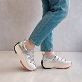 上品スニーカー グルカデザイン厚底 異素材コンビスニーカー | Noubel Voug Relax | 詳細画像10 