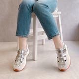 上品スニーカー グルカデザイン厚底 異素材コンビスニーカー | Noubel Voug Relax | 詳細画像11 