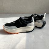 ブラック/シルバー | 上品スニーカー サッと履ける 厚底 スタイリッシュスニーカー | Noubel Voug Relax