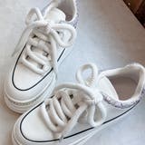 ふわモコ 極太シューレース 厚底 ラインストーンスニーカー  | Noubel Voug Relax | 詳細画像14 