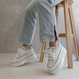 ふわモコ 極太シューレース 厚底 ラインストーンスニーカー  | Noubel Voug Relax | 詳細画像15 