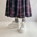 ふわモコ 極太シューレース 厚底 ラインストーンスニーカー  | Noubel Voug Relax | 詳細画像18 