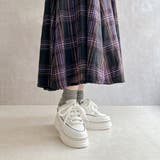 ふわモコ 極太シューレース 厚底 ラインストーンスニーカー  | Noubel Voug Relax | 詳細画像19 