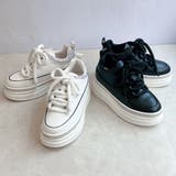 ふわモコ 極太シューレース 厚底 ラインストーンスニーカー  | Noubel Voug Relax | 詳細画像2 