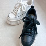 ふわモコ 極太シューレース 厚底 ラインストーンスニーカー  | Noubel Voug Relax | 詳細画像5 