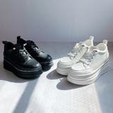 厚底 ラインストーン レースアップスニーカー | Noubel Voug Relax | 詳細画像15