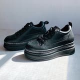 厚底 ラインストーン レースアップスニーカー | Noubel Voug Relax | 詳細画像17