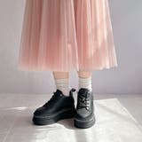 厚底 ラインストーン レースアップスニーカー | Noubel Voug Relax | 詳細画像21