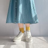 厚底 ラインストーン レースアップスニーカー | Noubel Voug Relax | 詳細画像23