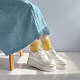 厚底 ラインストーン レースアップスニーカー | Noubel Voug Relax | 詳細画像25