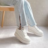 厚底 ラインストーン レースアップスニーカー | Noubel Voug Relax | 詳細画像29