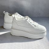 厚底 ラインストーン レースアップスニーカー | Noubel Voug Relax | 詳細画像9