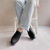 上品スニーカー 厚底 編み込みデザイン サイドゴア スリッポンスニーカー | Noubel Voug Relax | 詳細画像10 