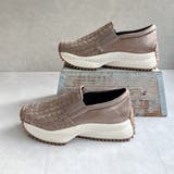 上品スニーカー 厚底 編み込みデザイン サイドゴア スリッポンスニーカー | Noubel Voug Relax | 詳細画像12 