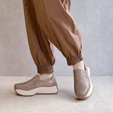 上品スニーカー 厚底 編み込みデザイン サイドゴア スリッポンスニーカー | Noubel Voug Relax | 詳細画像13 