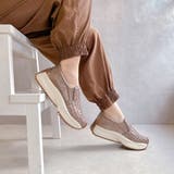 上品スニーカー 厚底 編み込みデザイン サイドゴア スリッポンスニーカー | Noubel Voug Relax | 詳細画像15 