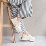 上品スニーカー 厚底 編み込みデザイン サイドゴア スリッポンスニーカー | Noubel Voug Relax | 詳細画像19 