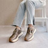 上品スニーカー メタルモチーフ 厚底スニーカー | Noubel Voug Relax | 詳細画像13 