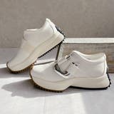 ホワイト | 上品スニーカー メタルモチーフ 厚底スニーカー | Noubel Voug Relax