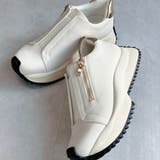 上品スニーカー サッと履ける 厚底 甲ゴムベルトスニーカー | Noubel Voug Relax | 詳細画像17 