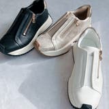 上品スニーカー サッと履ける 厚底 甲ゴムベルトスニーカー | Noubel Voug Relax | 詳細画像2 