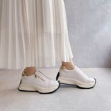 上品スニーカー サッと履ける 厚底 甲ゴムベルトスニーカー | Noubel Voug Relax | 詳細画像19 