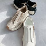 上品スニーカー サッと履ける 厚底 甲ゴムベルトスニーカー | Noubel Voug Relax | 詳細画像5 