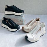 上品スニーカー サッと履ける 厚底 甲ゴムベルトスニーカー | Noubel Voug Relax | 詳細画像7 