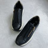 上品スニーカー サッと履ける 厚底 甲ゴムベルトスニーカー | Noubel Voug Relax | 詳細画像9 