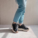 上品スニーカー サッと履ける 異素材厚底スニーカー | Noubel Voug Relax | 詳細画像10 