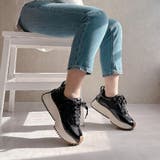 上品スニーカー サッと履ける 異素材厚底スニーカー | Noubel Voug Relax | 詳細画像11 