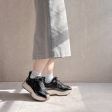 上品スニーカー サッと履ける 異素材厚底スニーカー | Noubel Voug Relax | 詳細画像12 