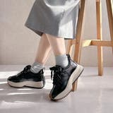 上品スニーカー サッと履ける 異素材厚底スニーカー | Noubel Voug Relax | 詳細画像13 