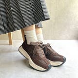 上品スニーカー サッと履ける 異素材厚底スニーカー | Noubel Voug Relax | 詳細画像37