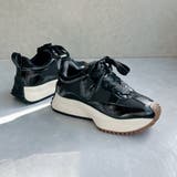 上品スニーカー サッと履ける 異素材厚底スニーカー | Noubel Voug Relax | 詳細画像8 