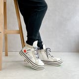 厚底 ジップアップ ラベル スニーカー | Noubel Voug Relax | 詳細画像22