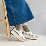 ホワイト | 厚底 カジュアル スリッポン スニーカー | Noubel Voug Relax