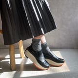 ブラック | 厚底 カジュアル スリッポン スニーカー | Noubel Voug Relax