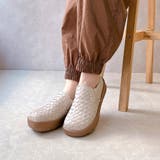 Rin Clover 厚底 編み込み スリッポンシューズ | Noubel Voug Relax | 詳細画像17 