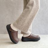 Rin Clover 厚底 編み込み サボサンダル | Noubel Voug Relax | 詳細画像26 