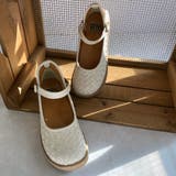 Rin Clover 厚底 編み込み スクエアトゥ ストラップパンプス | Noubel Voug Relax | 詳細画像13 