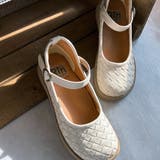 Rin Clover 厚底 編み込み スクエアトゥ ストラップパンプス | Noubel Voug Relax | 詳細画像15 