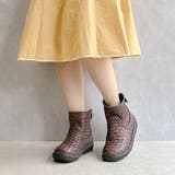 Rin Clover 厚底 編み込み ショートブーツ | Noubel Voug Relax | 詳細画像15 