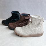 Rin Clover 厚底 編み込み ショートブーツ | Noubel Voug Relax | 詳細画像3 