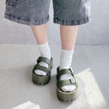 厚底タンクソール ダブルベルトサンダル | Noubel Voug Relax | 詳細画像17 