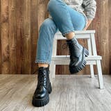 厚底トラックソール レースアップショートブーツ | Noubel Voug Relax | 詳細画像10