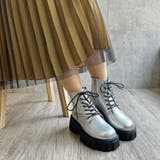 厚底トラックソール レースアップショートブーツ | Noubel Voug Relax | 詳細画像21
